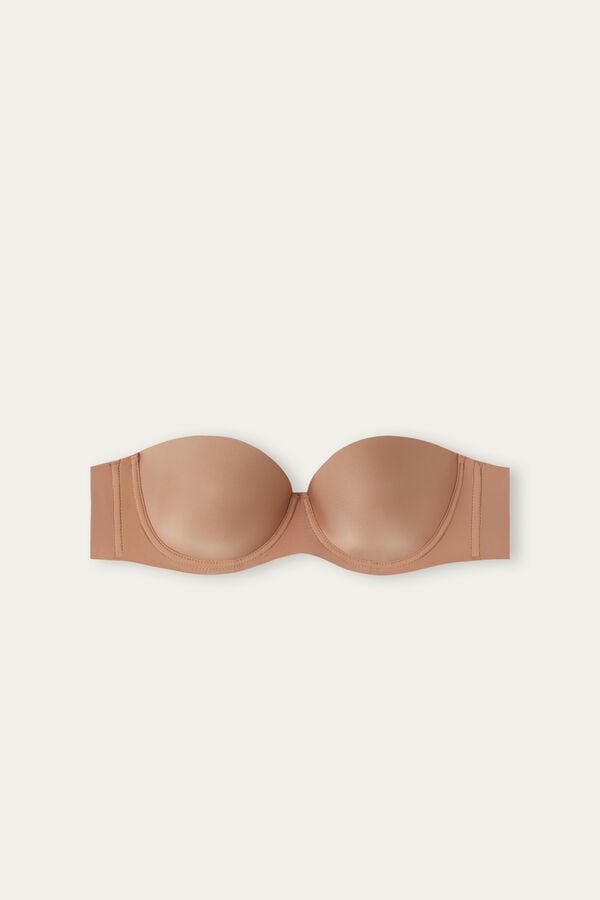 Sutien Intimissimi Giada Microfiber Bandeau Dama Bej | ICLAHU-136