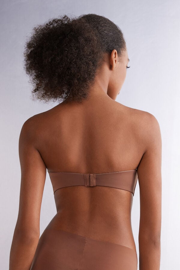 Sutien Intimissimi Gioia Bandeau Dama Bej Inchis | QJUAYR-054