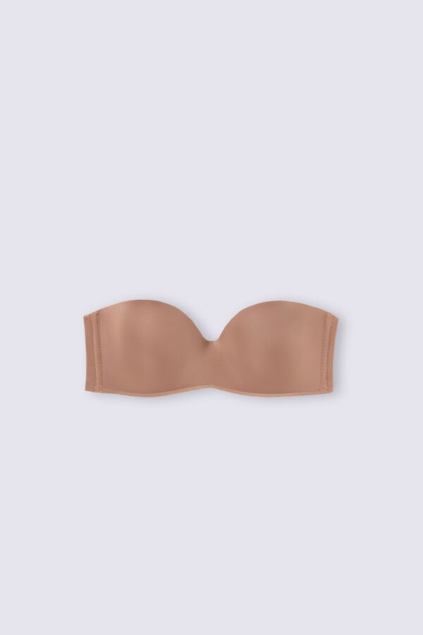 Sutien Intimissimi Gioia Bandeau Ultralight Microfiber Dama Bej Inchis | RQLEAO-156