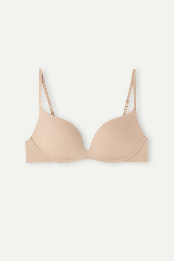 Sutien Intimissimi Gioia Push-Up Ultralight Microfiber Dama Portocalii Bej | WMIBNX-529