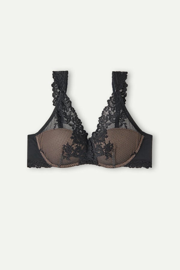 Sutien Intimissimi Pretty Flowers Giorgia Balconette Dama Negrii | OYKTIR-421