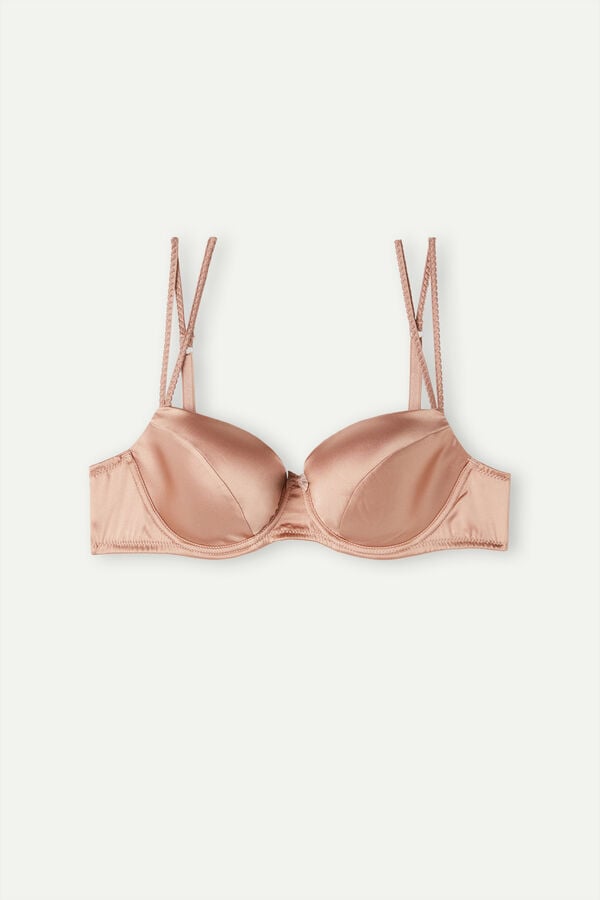 Sutien Intimissimi Sofia Natural Lift Balconette Silk Dama Roz | YJWIFX-640