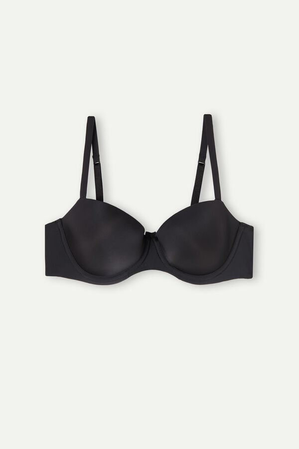 Sutien Intimissimi Sofia Natural Lift Balconette Ultralight Microfiber Dama Negrii | VFSNPJ-240