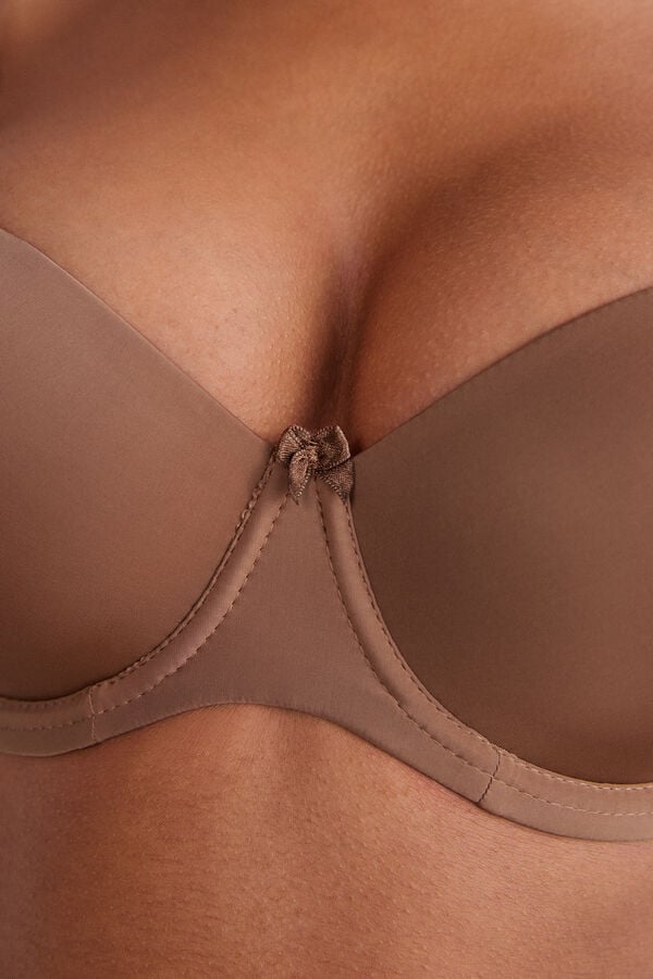 Sutien Intimissimi Sofia Natural Lift Balconette Ultralight Microfiber Dama Bej Inchis | CSYDZO-120