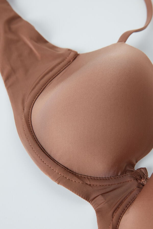 Sutien Intimissimi Sofia Natural Lift Balconette Ultralight Microfiber Dama Bej Inchis | CSYDZO-120